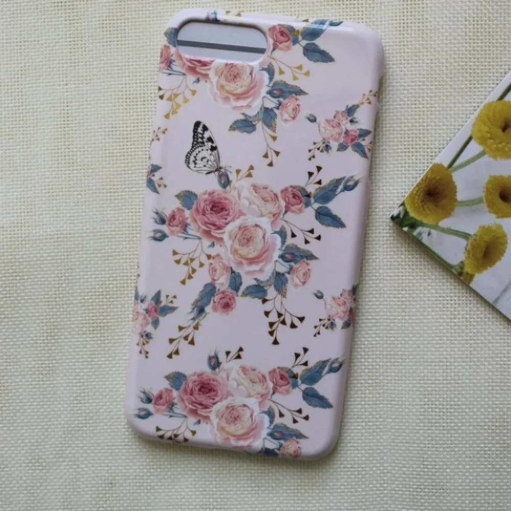 NEW iPhone 7 Plus / iPhone 8 Plus Pink Floral case